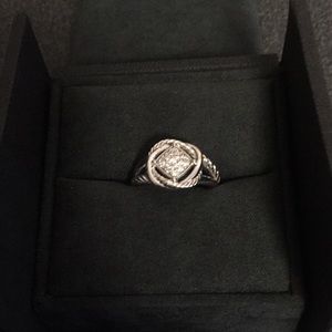 David Yurman Infinity Pavé Diamond Ring Size 6.5